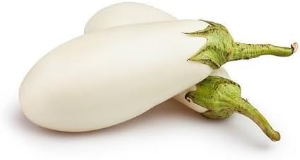 Eggplant vegetable seeds White vegetable seeds for Home Gardening, Fast Growing Backyard Harvest for kitchen garden planting
