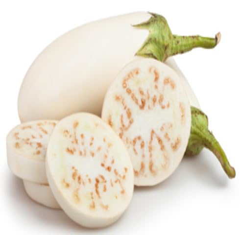 White brinjal vegetable seeds for Home Gardening, Premium Kitchen Garden Planting Premium for kitchen garden planting