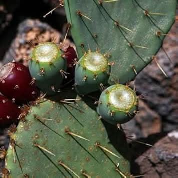 Green Opuntia Engelmannii Plant Cactus And Prickly Pear Gardens Fruit Seeds