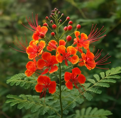 Red Caesalpinia Flower Seeds