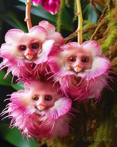 purple monkey face orchid