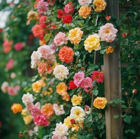 mixed climbing rose flower