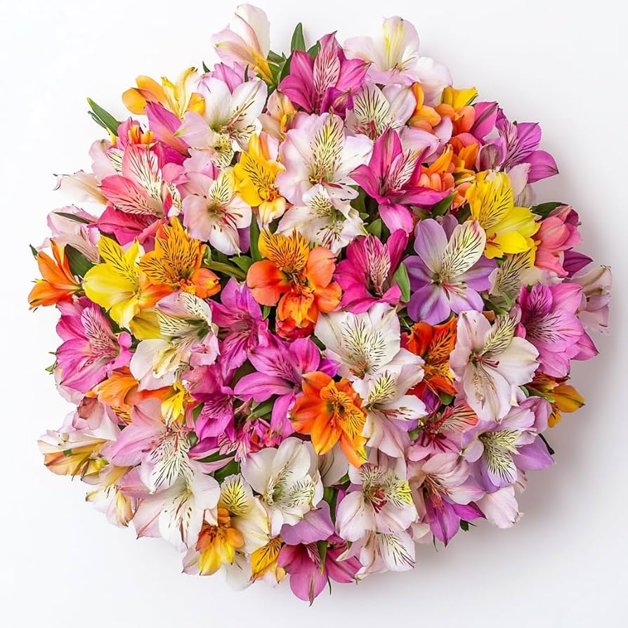 Alstroemeria Flower Seeds Mixed Heirloom Non-GMO High Germination Organic Garden Seeds for Planting Colorful Blooms - He