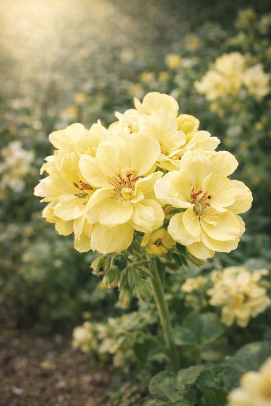 Yellow Geranium Flower Seeds - Heirloom Non GMO High Germination Flower Seeds for Home Garden Planting