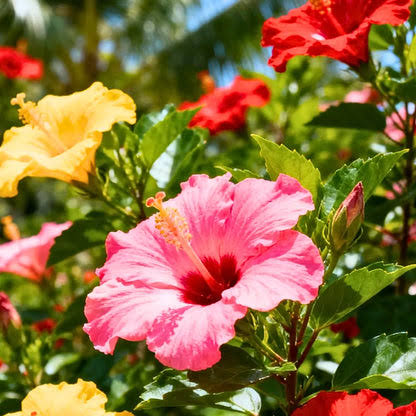 Hibiscus Flower Seeds - Heirloom Non GMO Premium Flower Seeds for Home Garden Planting