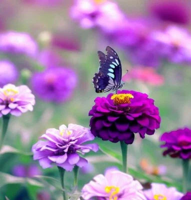 Purple Zinnia