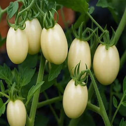 White Tomato vegetable seeds for Home Gardening, Nutritious Backyard Harvest Collection for kitchen garden planting