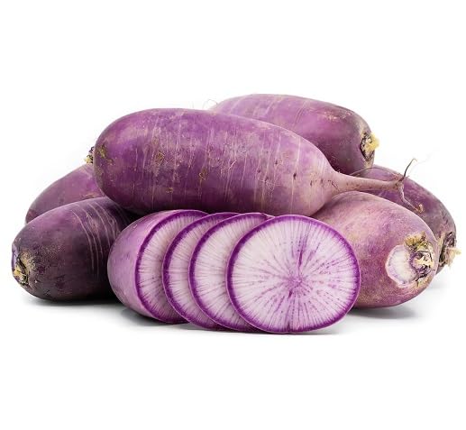 Purple Daikon vegetable seeds - Heirloom, Organic, Non Gmo Garden Seeds for kitchen garden planting