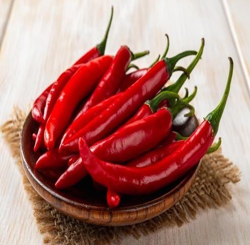Red Chilli Pepper vegetable seeds - Heirloom, Organic, Non Gmo Garden Seeds for kitchen garden planting