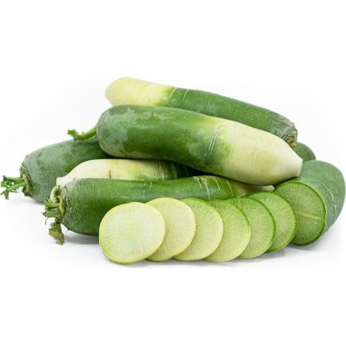 Green Radish vegetable seeds for Home Gardening, Heirloom, Non-GMO, High Germination Organic for kitchen garden planting