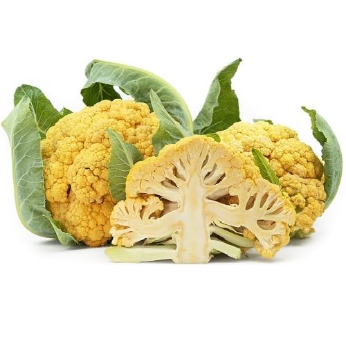 Orange Cauliflower vegetable seeds for Home Gardening, Heirloom, Non-GMO, High Germination for kitchen garden planting