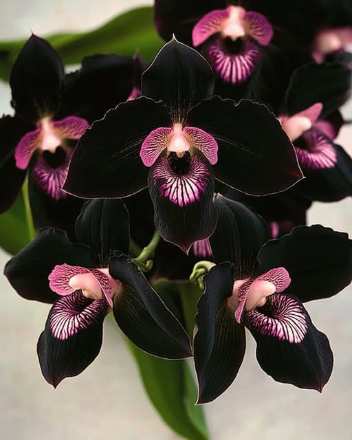 Black Cypripedium Flower Seeds