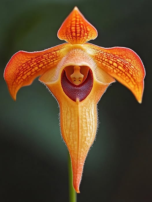 Orange Monkey Face Orchid Flower Seeds – Easy Grow Blossoms for Pots and Backyard Spaces