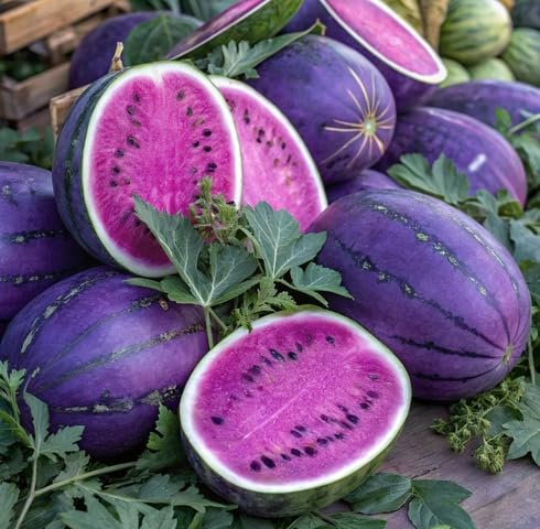 Purple Watermelon fruit seeds for organic garden planting