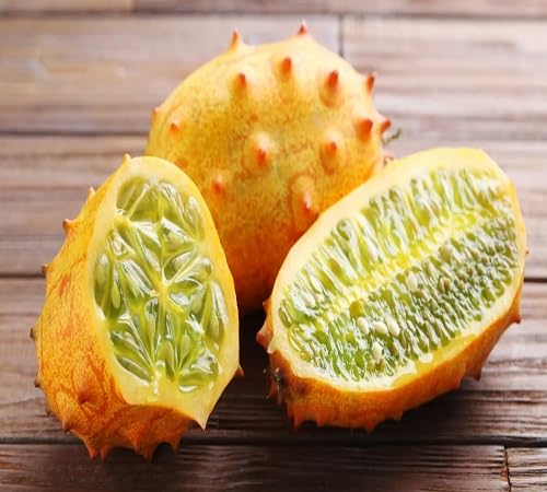 Yellow Kiwano Melon Vegetables Seeds vegetable seeds - Heirloom, Organic, Non Gmo Garden Seeds for kitchen garden planting