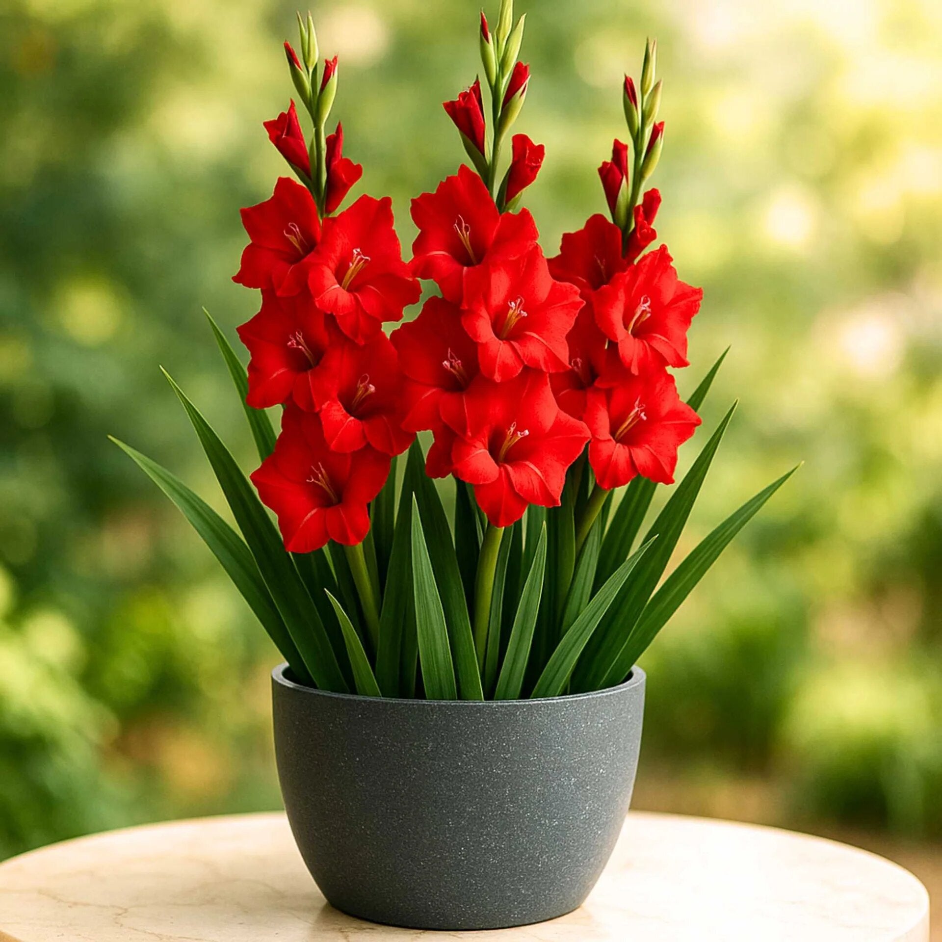 Red Gladiolus Flower Seeds