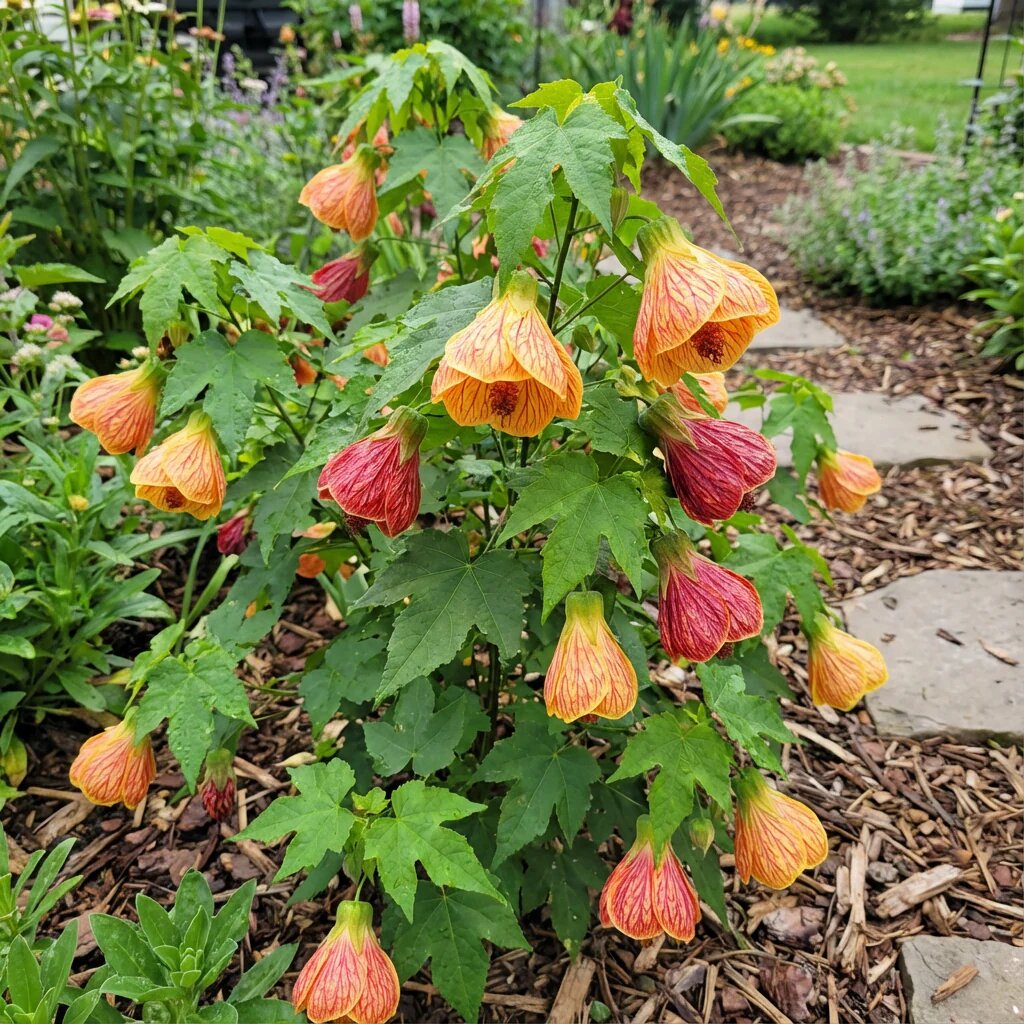 Mixed Abutilon Flower Seeds Easy Grow Blossoms for Pots and Backyard Spaces for Colorful Landscape - Heirloom, Non GMO,