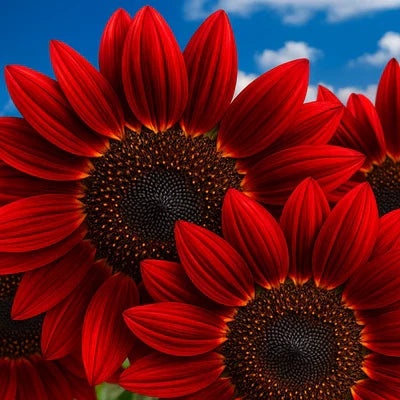 Red Sun Sunflower Rare Maroon Cut Flower
